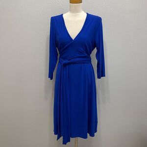 Lauren Ralph Lauren Dress XL Blue Viscose Elastane NWT